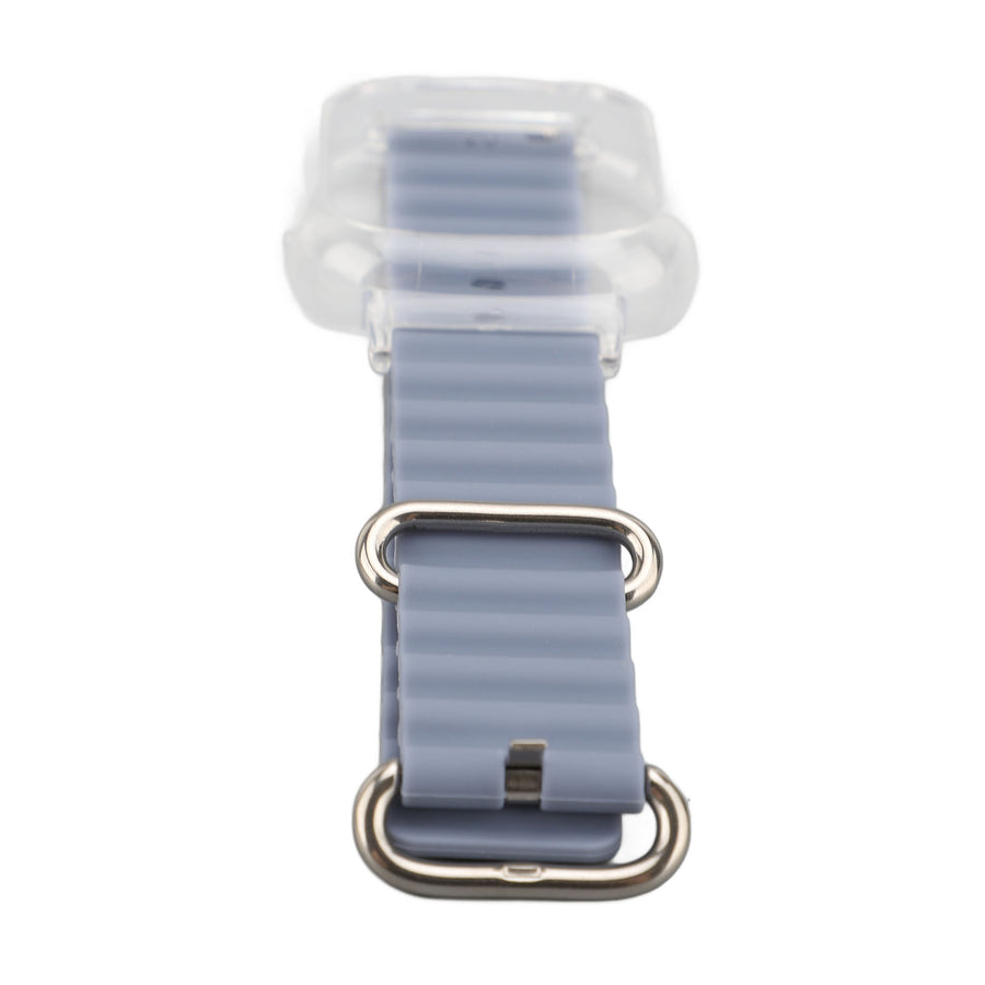Silikonarmband med transparent ram i lavendel