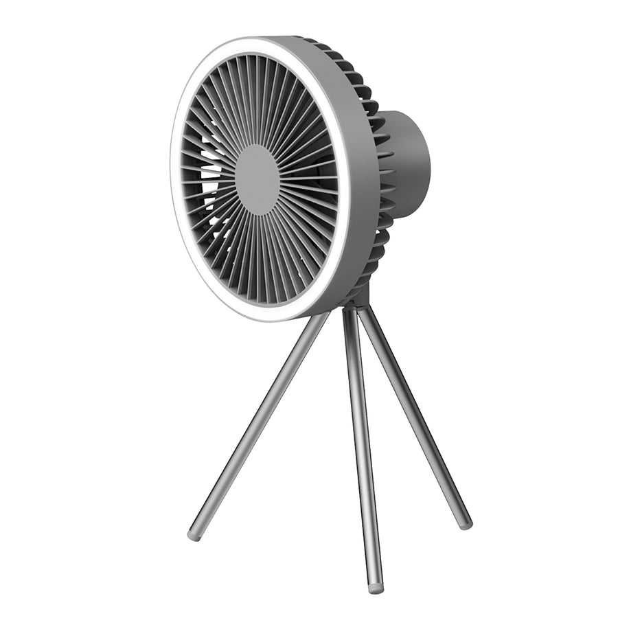 Fläkt med lampa och powerbank