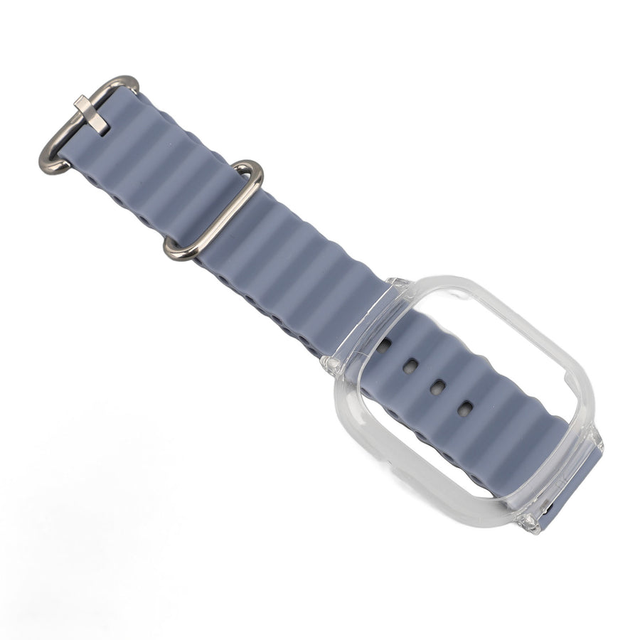 Silikonarmband med transparent ram i lavendel