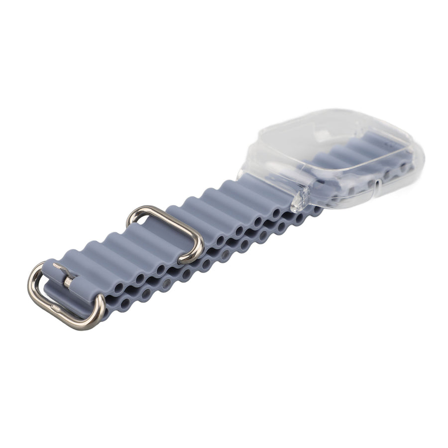Silikonarmband med transparent ram i lavendel