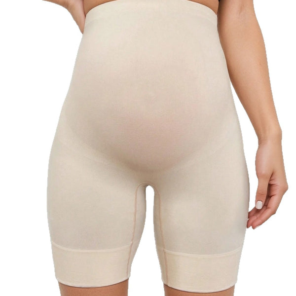 Sömlösa yogashorts för gravida