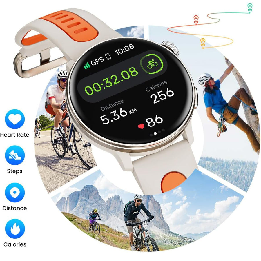 Smartwatch med GPS för utomhusträning