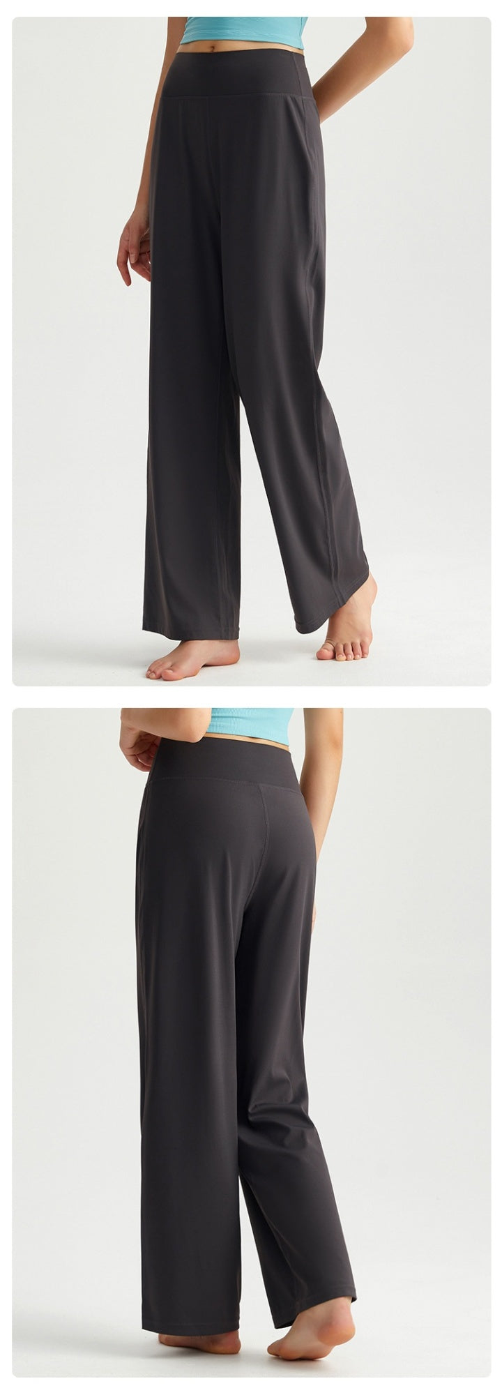 Stilrena yogabyxor med rak passform