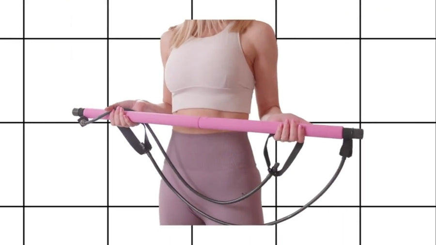 Träningskit med pilatesstång och gummiband