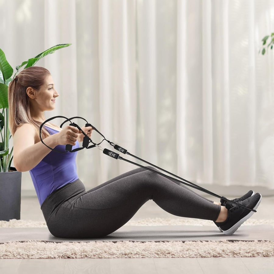 Träningskit med pilatesstång och gummiband