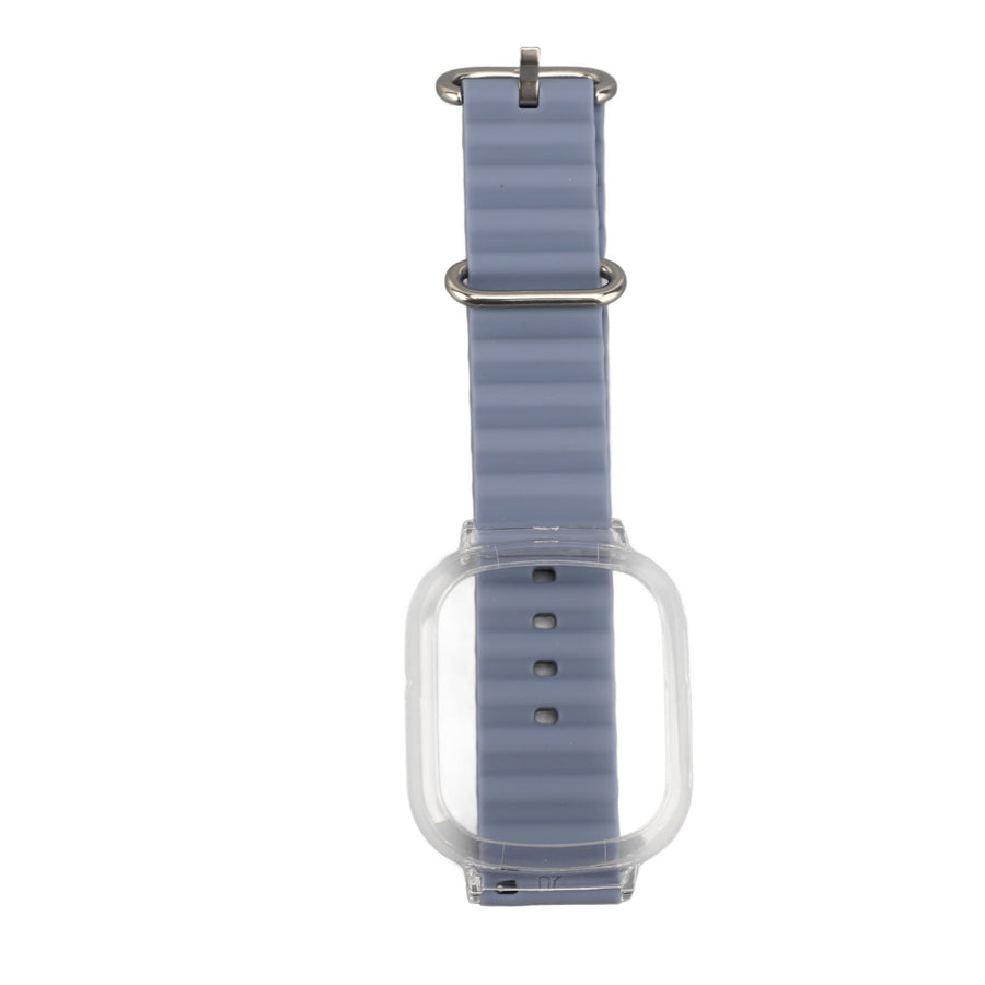 Silikonarmband med transparent ram i lavendel