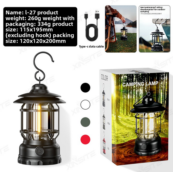Retro lampa för camping