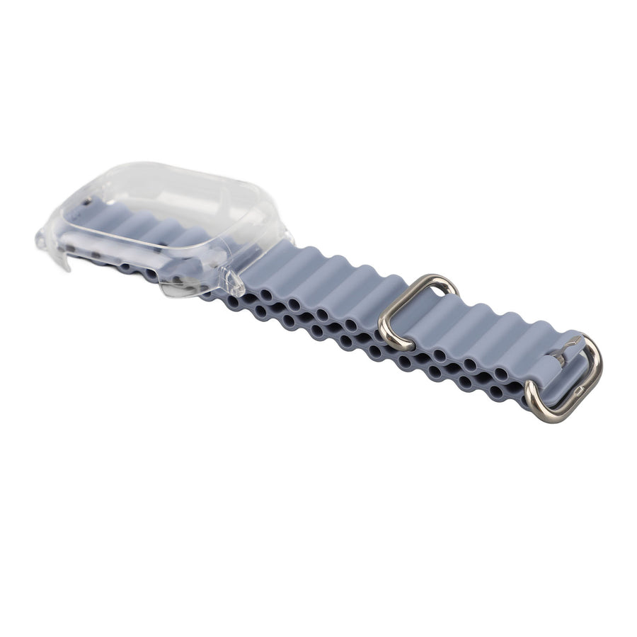 Silikonarmband med transparent ram i lavendel