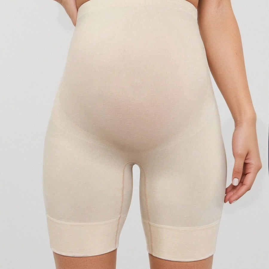 Sömlösa yogashorts för gravida