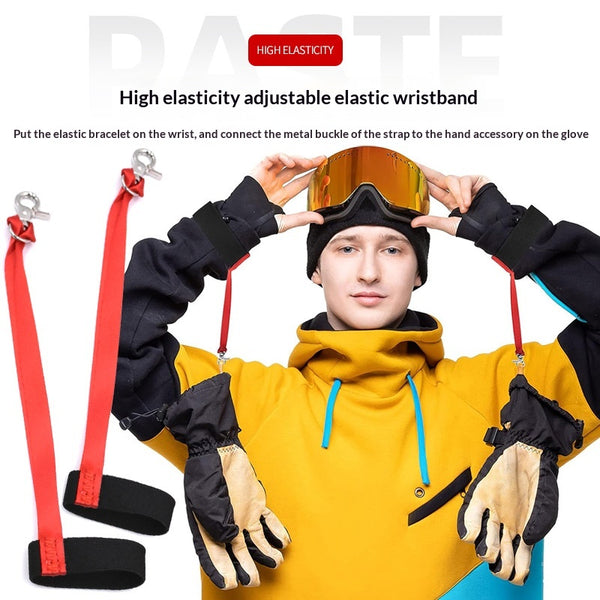 Skidhandskar med praktisk säkerhetsrem