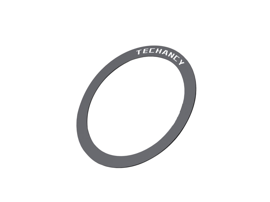 Techancy Anel telefónico magnético TI2334, conjunto de 2 preto, compatível com o carregador/ suporte MagSafe, super magnético.